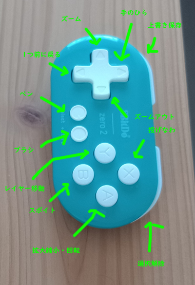 お絵描きに使える左手デバイス8bitdo Zero2 はtabmateと比べてどんな感じか 自由帳の女神